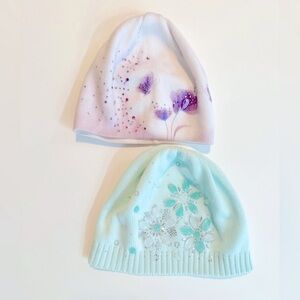 Bundle of 2 Girls’ Hat with Embellishments, size 4-6